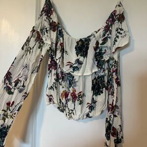 Floral Off-Shoulder Women Top